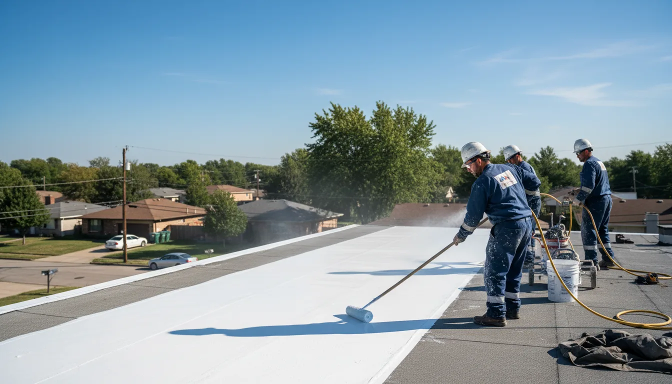 Commercial roof coating in Burlington, WI near me